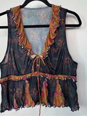 Natural Life Sheer Boho Tank Top